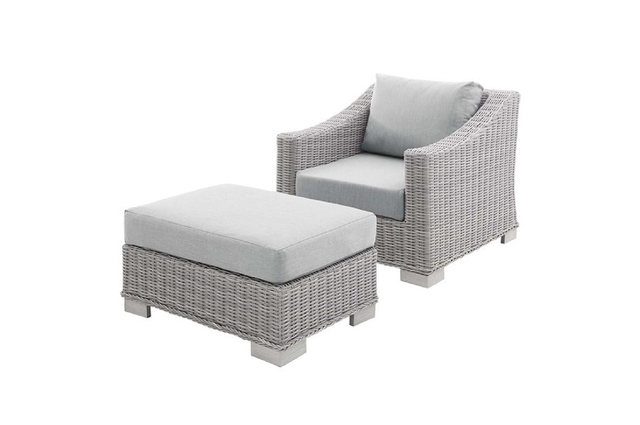 Modern Lounge Chair with Ottoman for Bedroom