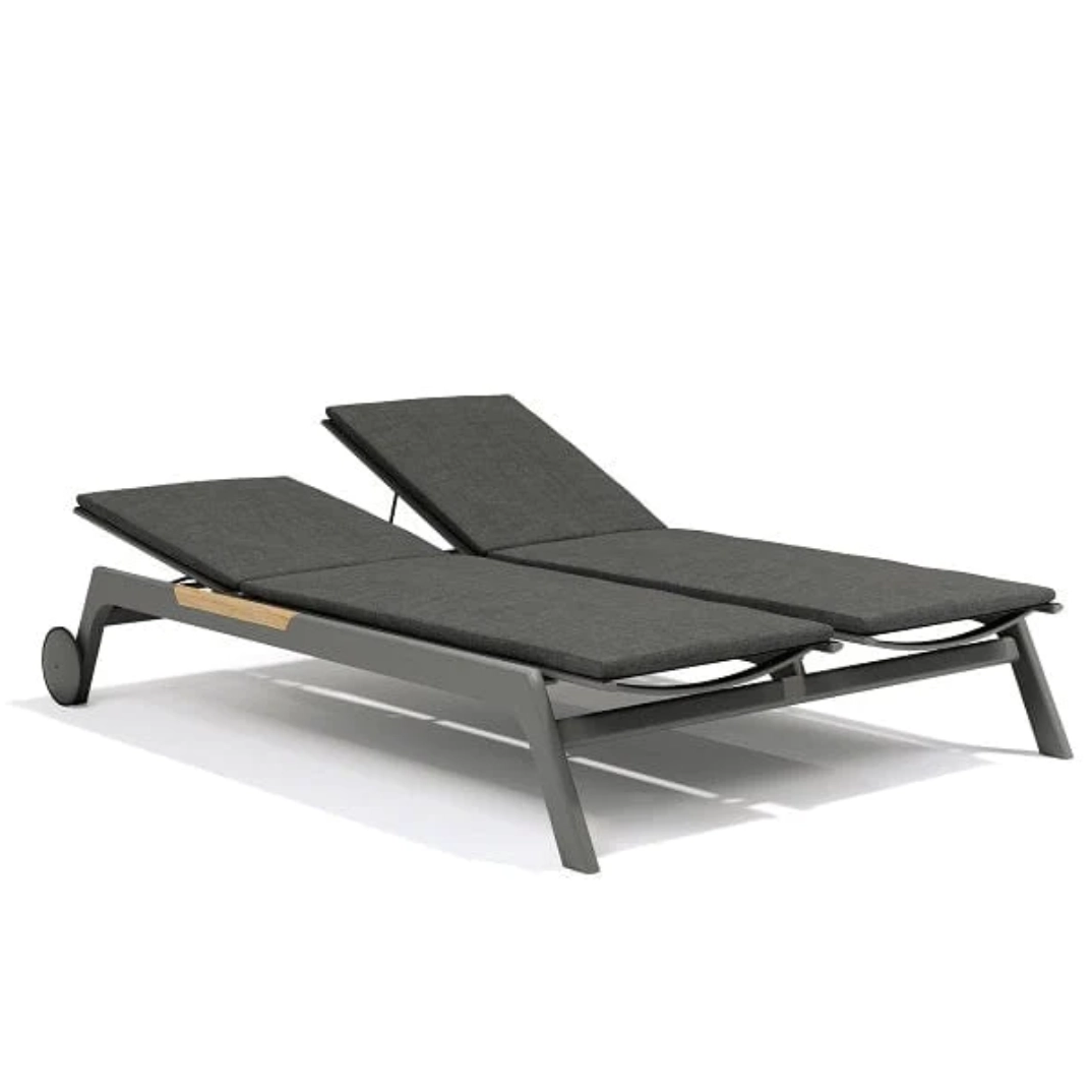 Double Patio Foldable Sunbed