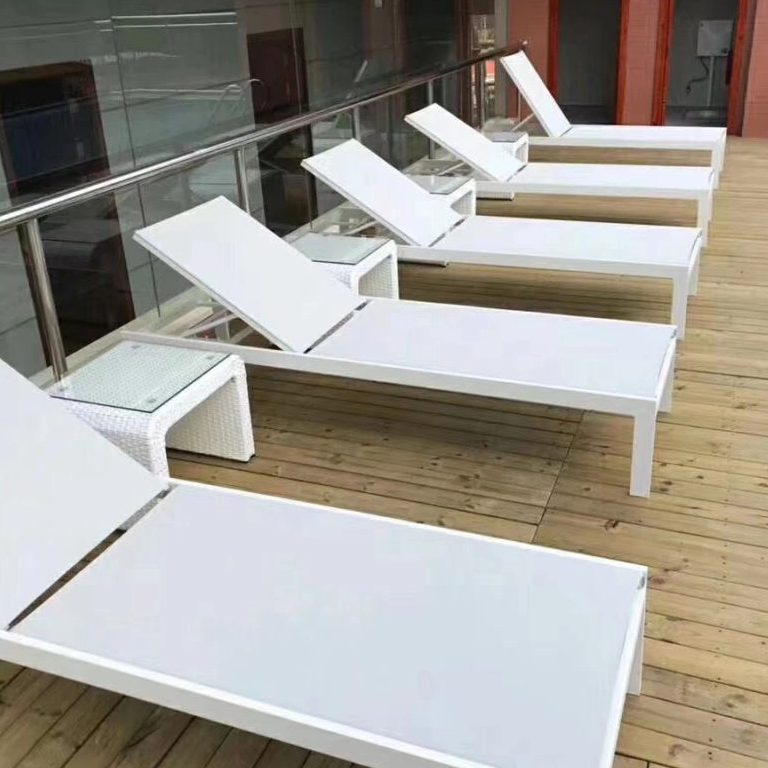 Large Pool Fabric Sunbed
